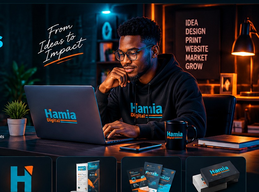 Young creative professional working on a computer